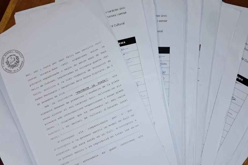 Documents presentats pels partits que han sigut validats per un notari.