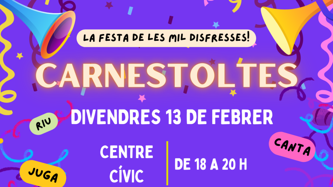 Cartell del Carnestoltes de Sant Feliu de Codines que se celebra avui 13 de febrer.