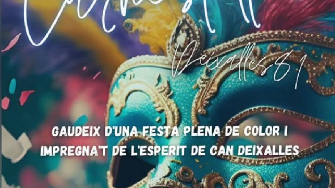 Cartell de la festa de Carnestoltes organitzada per Deixalles 81