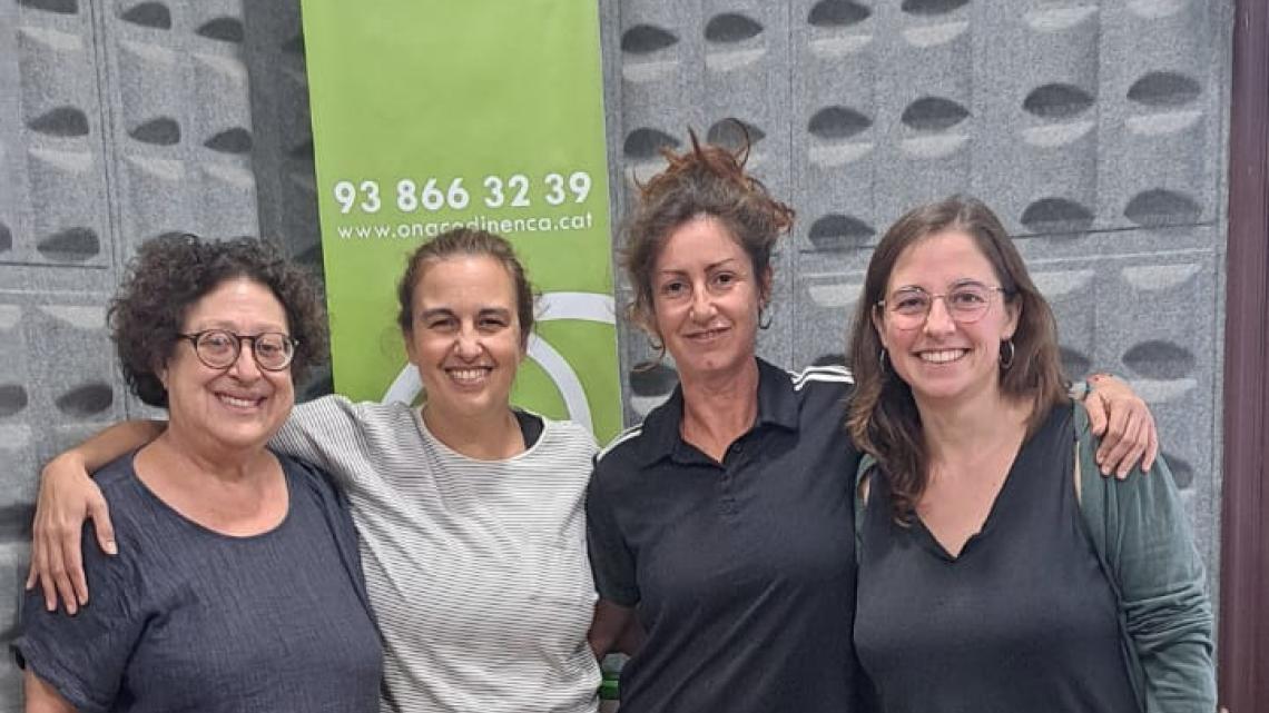 L'Elena Codina amb l'equip del programa Vincles 