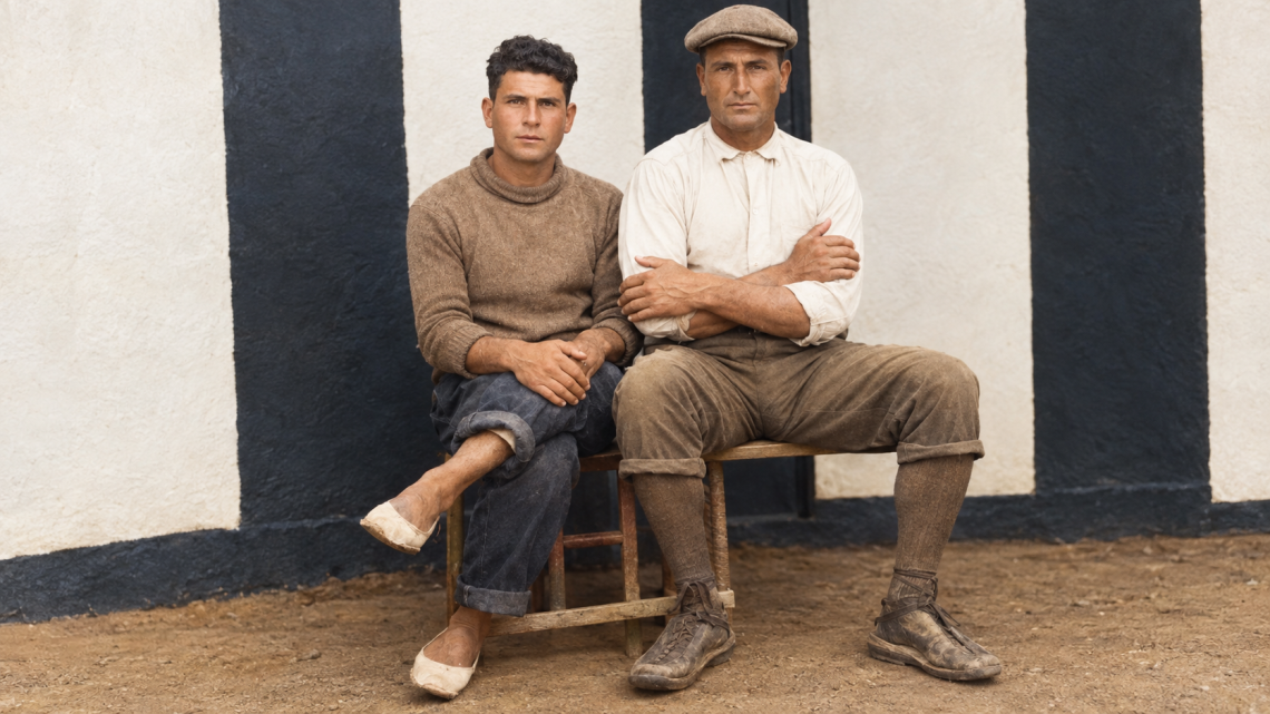 Fotografia antiga dels germans Jaume i Josep Flaquer.