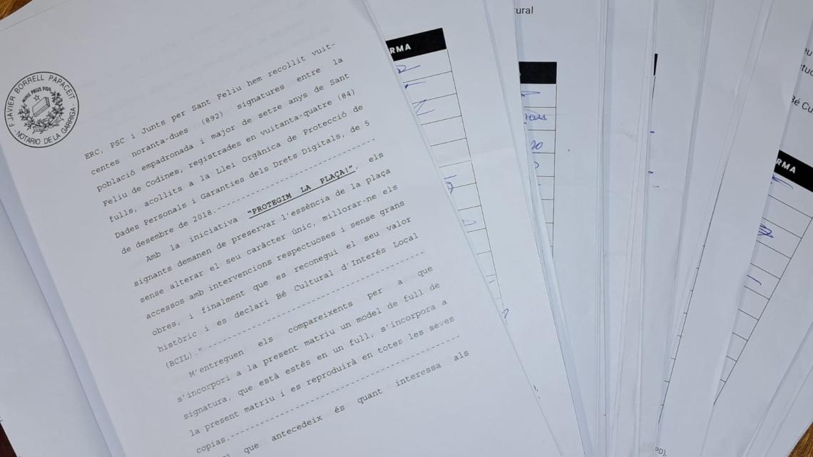 Documents presentats pels partits que han sigut validats per un notari.