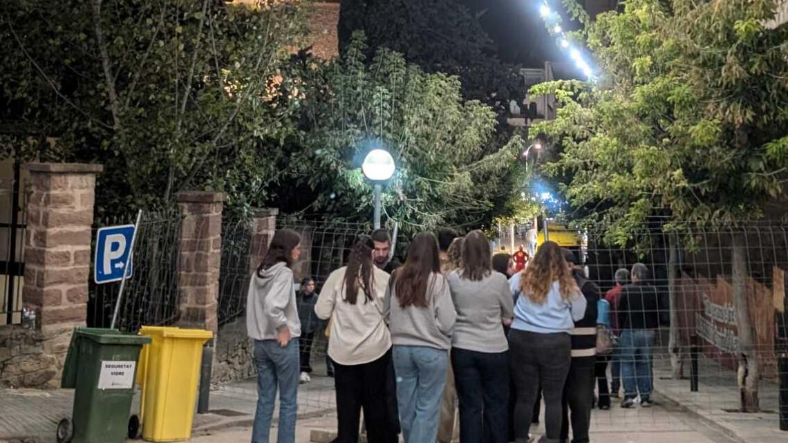 Un dels controls d'accés a la zona de festa l'any passat.