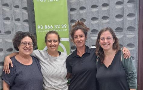 L'Elena Codina amb l'equip del programa Vincles 