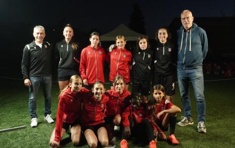 L'actual plantilla de l'infantil femení del CF Sant Feliu, amb perill de desaparició