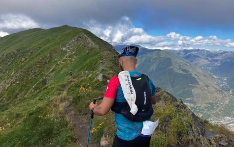 Cristian Téllez, durant la seva participació a l’Ultra Vall d’Aran.
